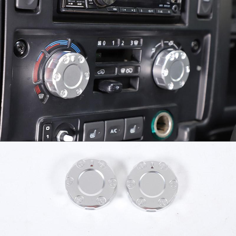 For Land Rover Defender 90 110 2004-18 Aluminum Alloy Car Central Control Air Conditioning Adjustment Knob Cover Car Accessories