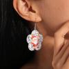 European-American Christmas Reindeer & Santa Claus Cup Dangle Earrings with Personality Trend