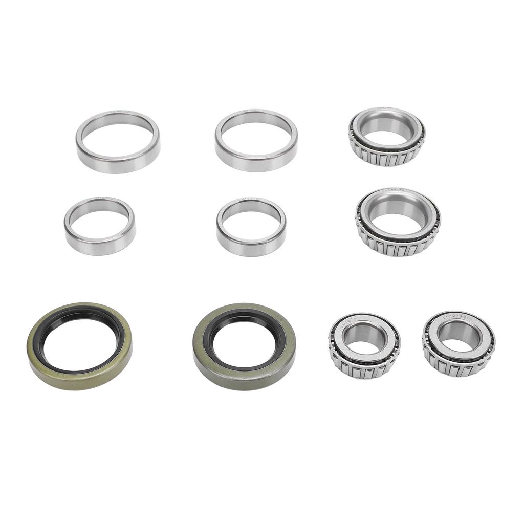 10 szt. L68149 LM12749 Zestaw łożysk piasty koła osi przyczepy stopowy niezawodne wsparcie zmniejsz tarcie dla przyczepy 1 1 16 cali