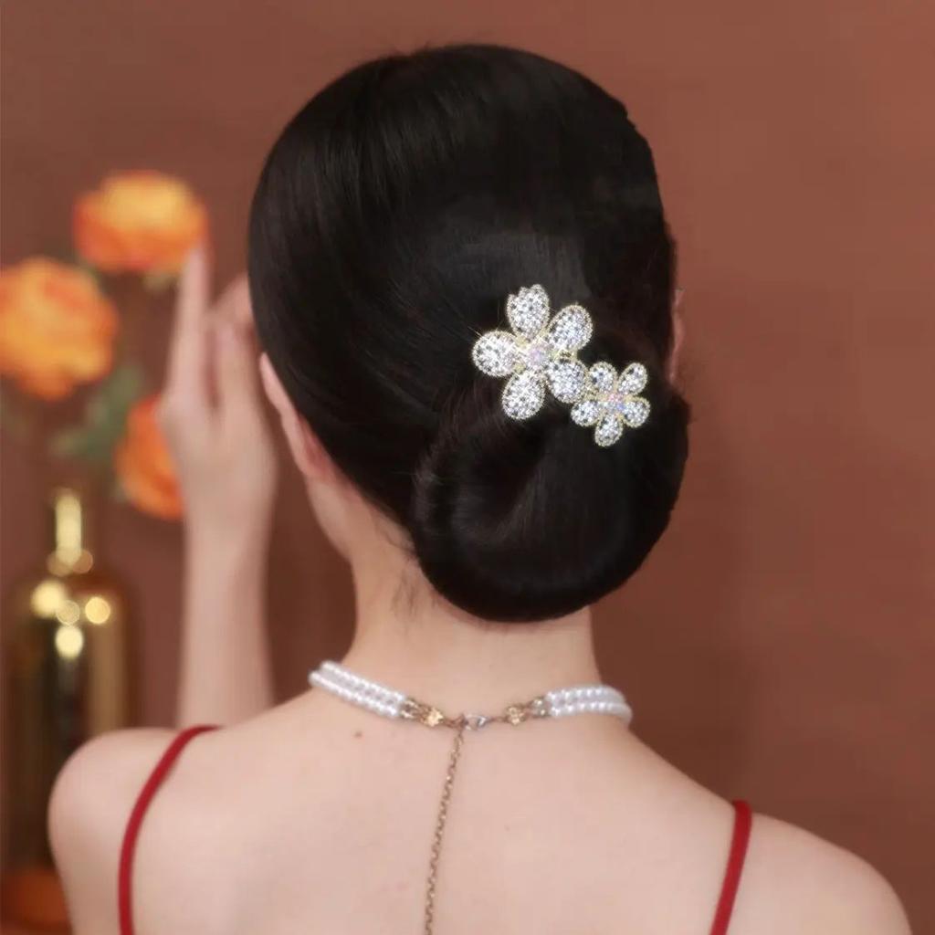 Ins Style Elegant Lazy Hair Curler Fshion Flower Fashion Flower Roller Hair Curler Lazy Hairpin Butterfly Hair Clips For Girls
