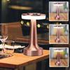 Retro Rose Gold Metal LED Table Lamp Rechargeable with Touch Sensor, 3 Levels Brightness, Ideal Bedside Lamp or Night Light