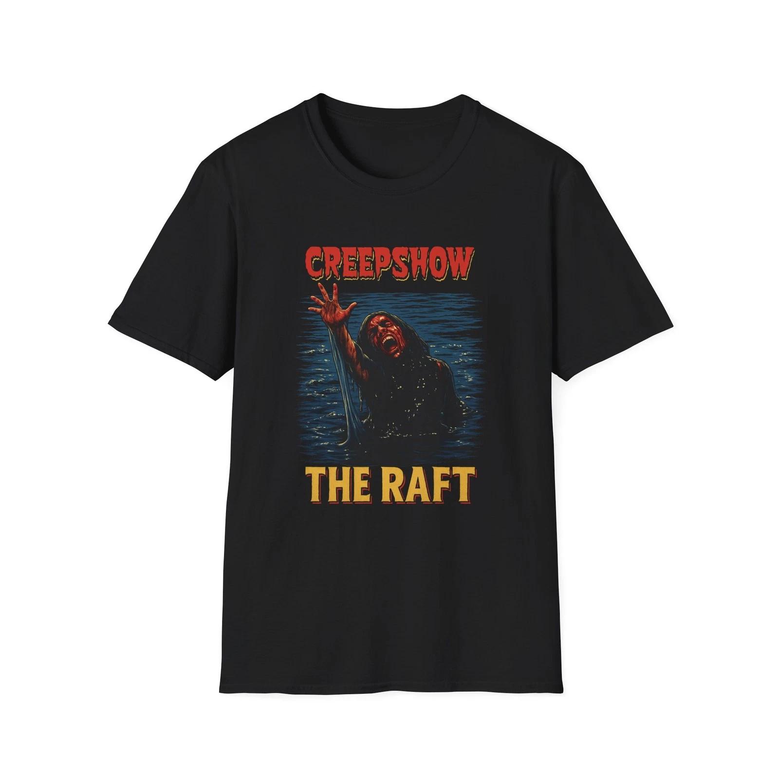 Футболка Creepshow 2 The Raft, футболка в стиле фильма ужасов, унисекс, винтажный стиль. XS