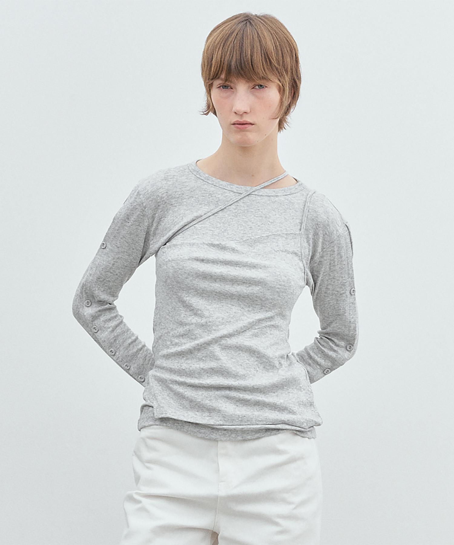 Maroi Twist Bustier (Light Melange Grey) L