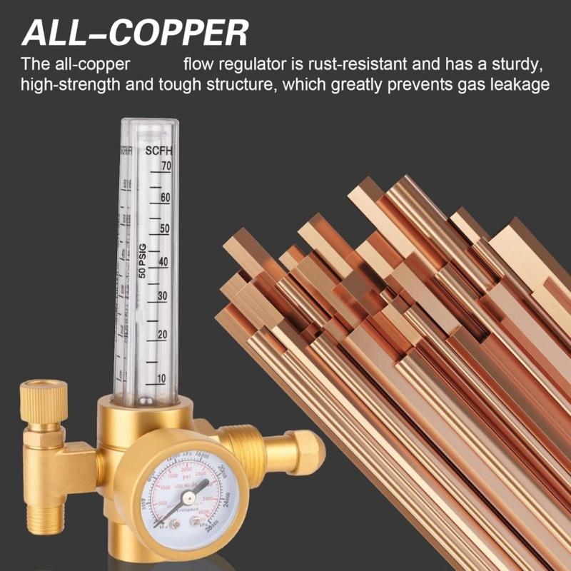 Pressure Regulators Suitable for Argon Heliums Industrial Grades Welding Equipment Accessory