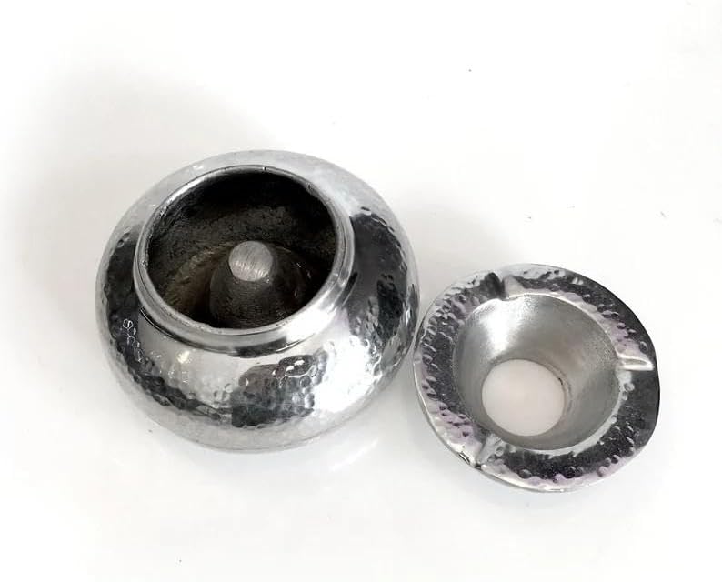 Handcrafted Moroccan Aluminum Ashtray – Decorative & Durable – Made in Marrakech