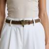 Western Engraved Leather Belt Adjustable Waistband Durable PU Material For Men Women Fashion Enthusiasts