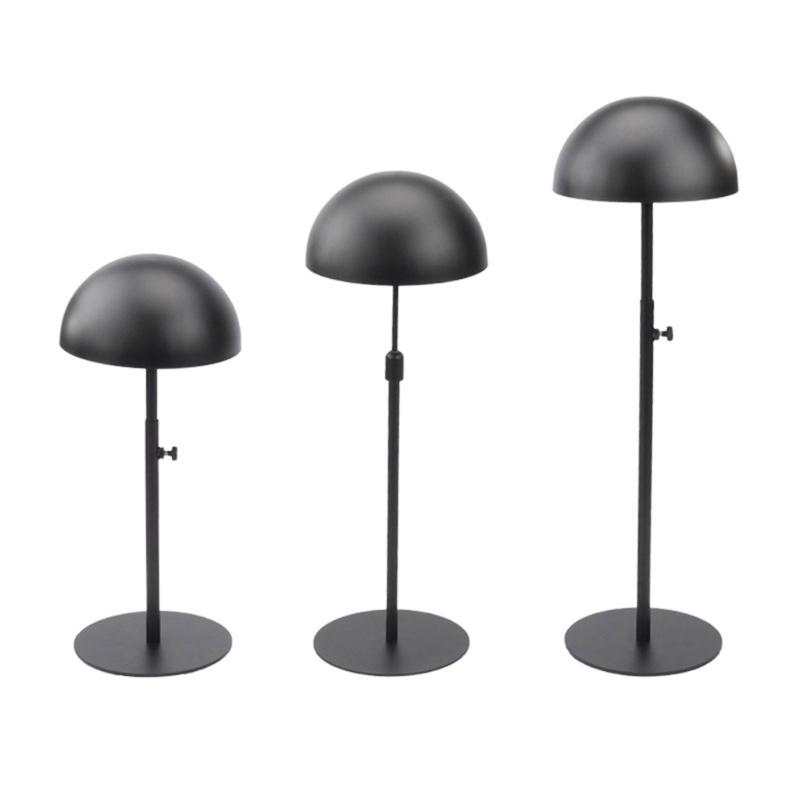 Adjustable Hat Holder Wigs Head Stand Practical Metal Home Hat Storage Stable Metal Stand for Hat and Wig Display