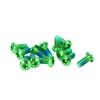 12pcs M5x11.5mm Bicycle Disc Brake Rotor Bolts Screws Alloy Disc Rotor Screws for Mountain BikeGreen, 12 Pcs set