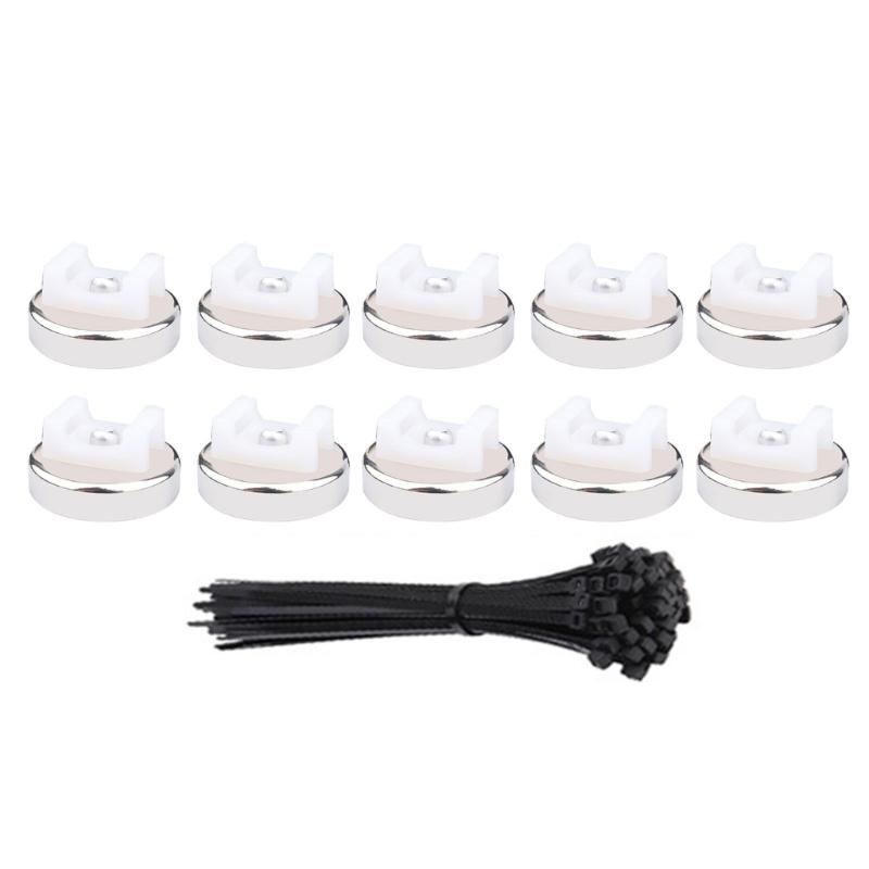 20 Pack Reusable Magnetic Cord Clip Builts In Strong Magnets for Tidying Cable Storage On Metal Surfaces Daily Use