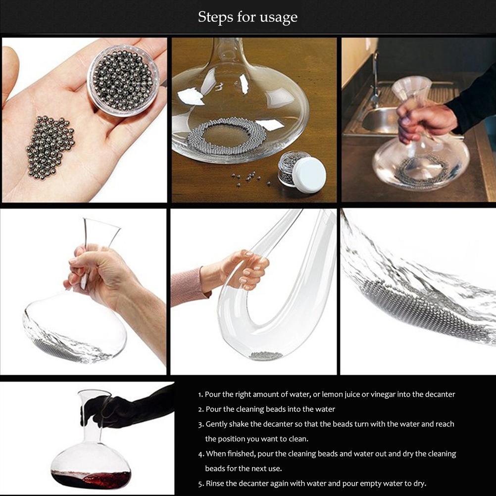 304 Stainless Steel Cleaning Beads for Wine Decanters and Bottles