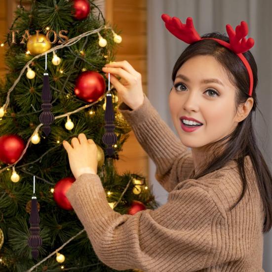 6 pezzi di palline di Natale floccate di forma irregolare infrangibili palline di Natale leggere decorazioni festive da appendere per albero di Natale decorazioni per la casa