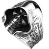 Neuer Bully Retro Trend Herrenring Großguss Totenkopf Sensenmann Punk Ring Street Nische Mode Ring Zirkon Party Zirkon Geschenk