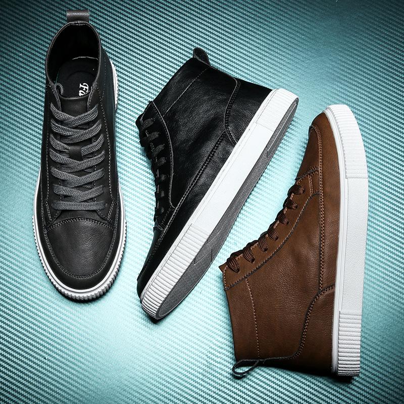 Bottes pour Hommes Légères Antidérapantes de Haute Qualité 2024 Automne Nouvelles Chaussures Décontractées pour Hommes Mode Confortables Respirantes Chaussures de Ville 44