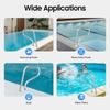 Pool Rail Pool Railing 304 Stainless Steel 264LBS Load Capacity Silver Rustproof Pool Handrail Humanized Swimming Pool Handrail