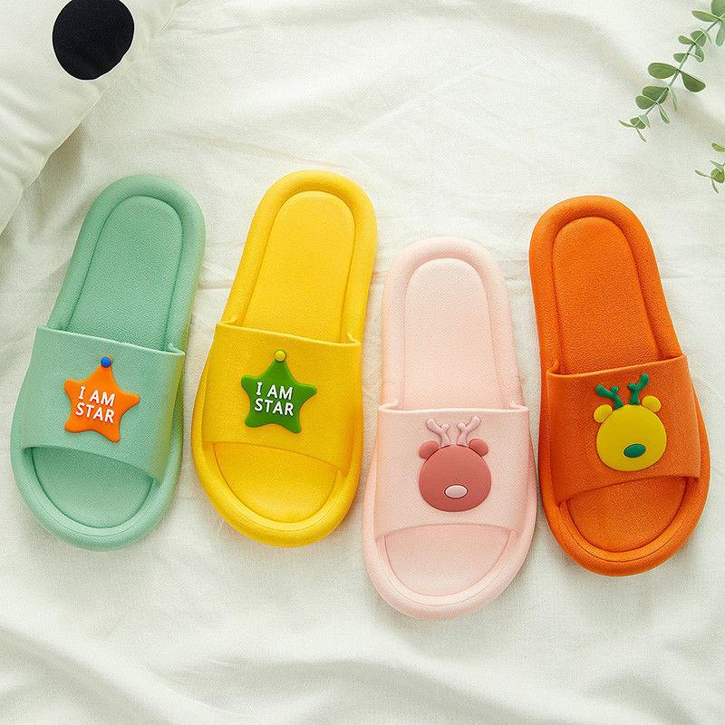 Slippers Summer Indoor Couple Slippers Cute Non-slip Bathroom Bath Sandals