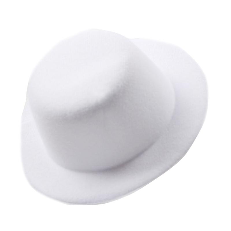Womens Felt Fascinator Hat DIY Round Solid Color Small Plush Hat Hair Decor Wedding Bridal Cocktail Headwear Fasciantor Base