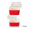 Masakazu Antibacterial Bento Box, Square Nest Lunch, Caf? De Paris, 10x10x11cm, Ivory, Made In Japan, Product Number: 48-79243-8