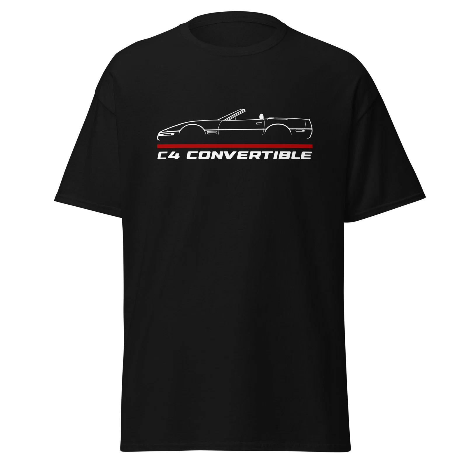 T-Shirt Chevrolet Corvette C4 Convertible Car Fans Birthday Gift XXL