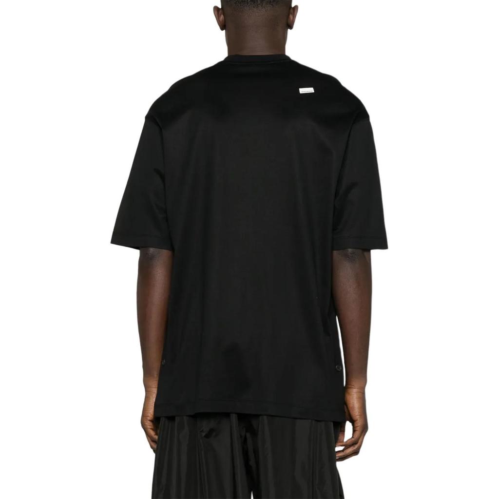 Emporio Armani Ss25 Pullover Solid Color Round Neck Loose Fit Short Sleeve T-Shirt Men Tops Black EM001035-AF13747-UC001