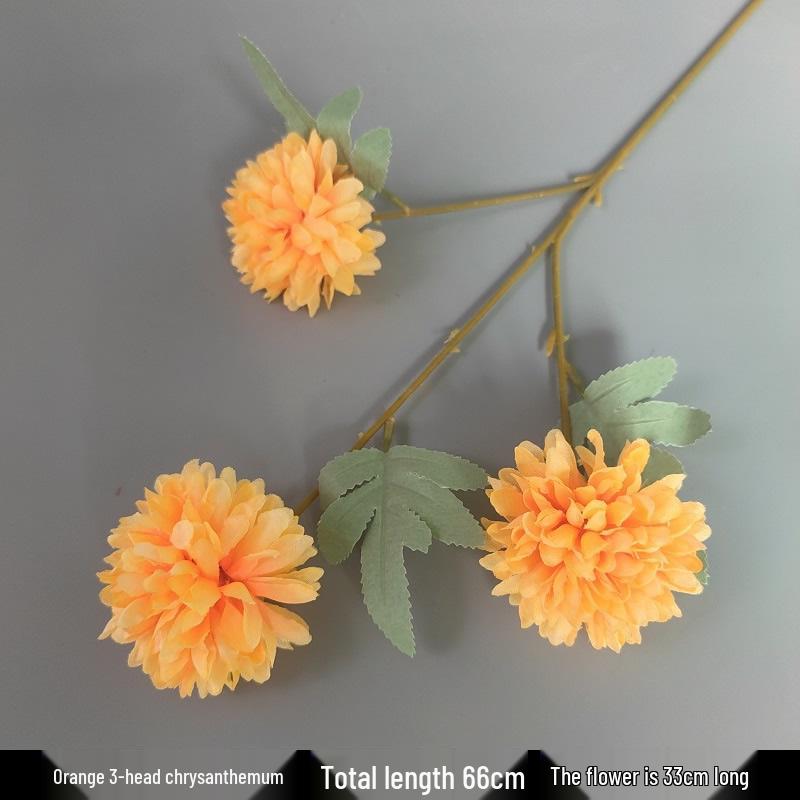 Orange Floral Wedding Décor: Artificial Flowers & Background Wall for Arrangements