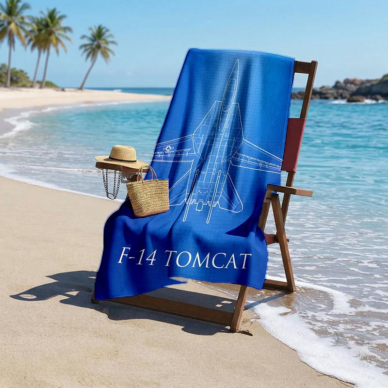Tomcat Fashion Beach Towel: Ideal for Summer Adventures Soft, Absorbent and Quick Drying Suitable for Swimming and Bathing