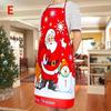 Santa Claus Snowman Printed Christmas Aprons Sleeveless Xmas Home Cooking Baking Apron Waist Bib Pinafore Christmas Decorations