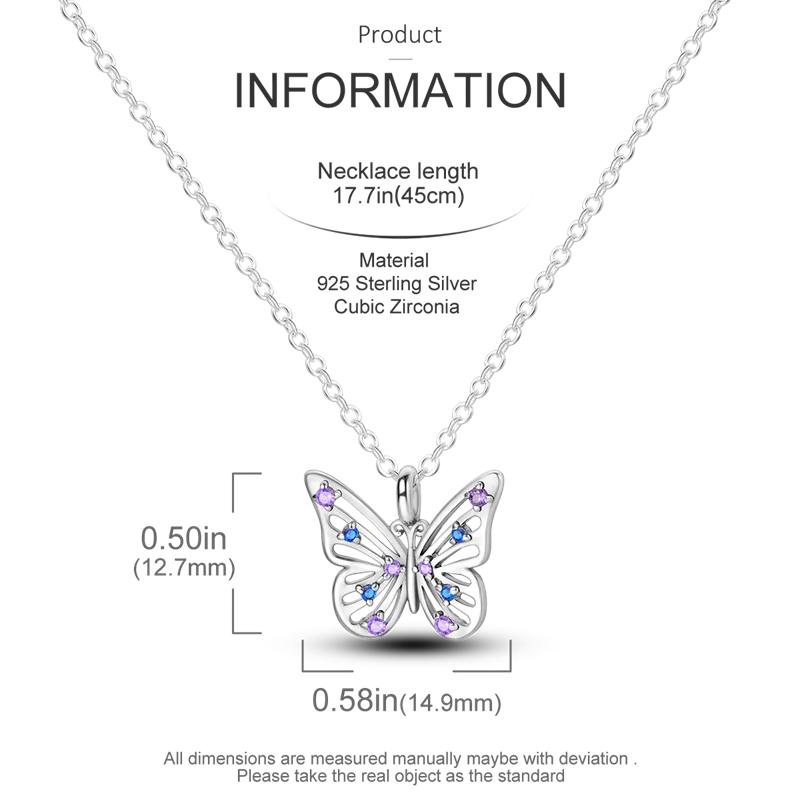 925 Sterling Silver Luminous Firefly Heart Shaped Zircon Pendant Necklace For Women Fashion Anniversary Birthday Jewelry Gifts