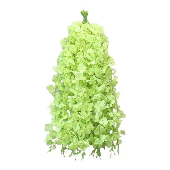 10Pcs Artificial Wisteria Vine Indoor Outdoor Wall Hanging Fake Flower Garland Home Wedding Party Festival Simulated Floral Decoration