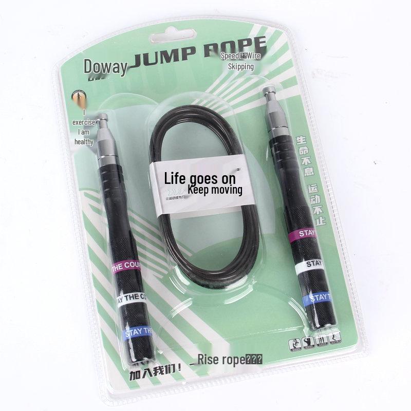 

Self-Locking Steel Wire Jump Rope for Adults - Competition Grade for Fitness & Weight Loss чорний