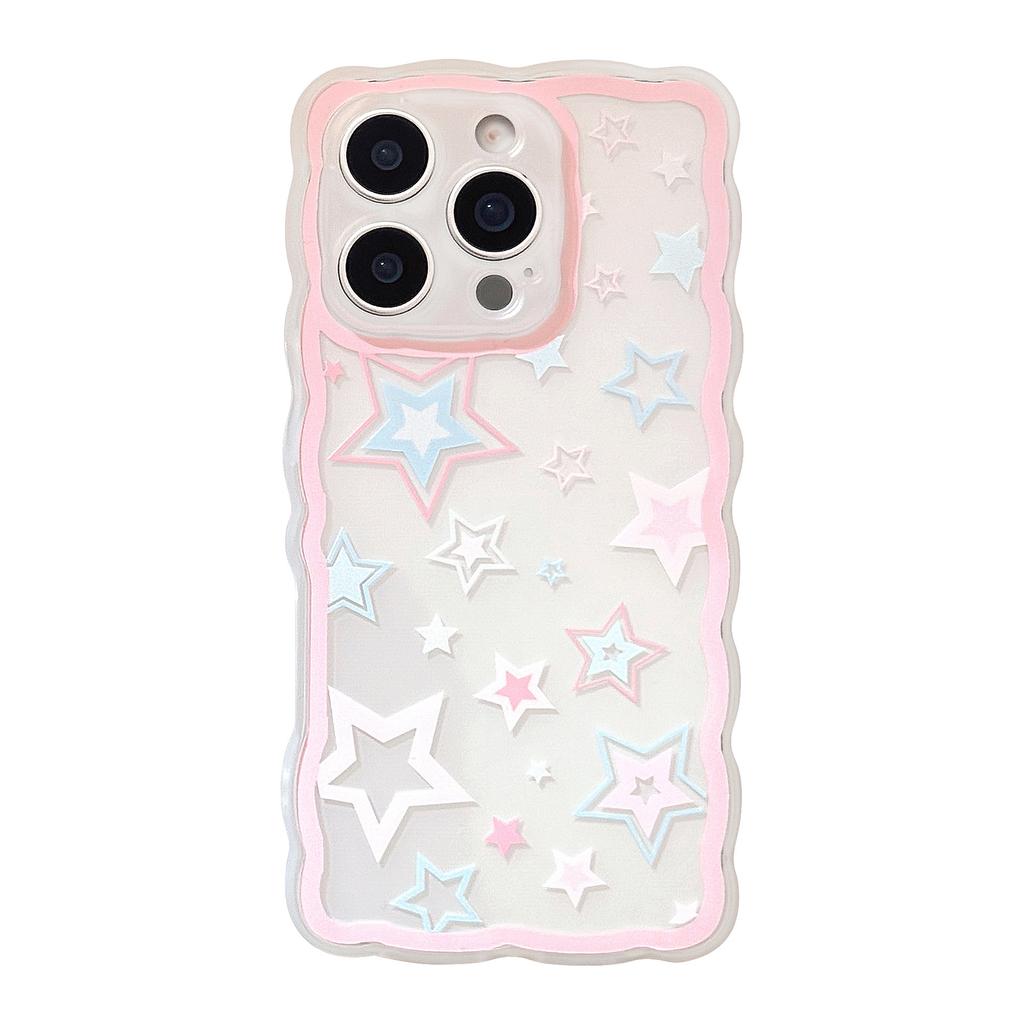 Ins Fengxingxing Graffiti Applicable To IPhone16 Mobile Case Apple 15pro Max Japanese and Korean 11 All Inclusive 14 Transparent