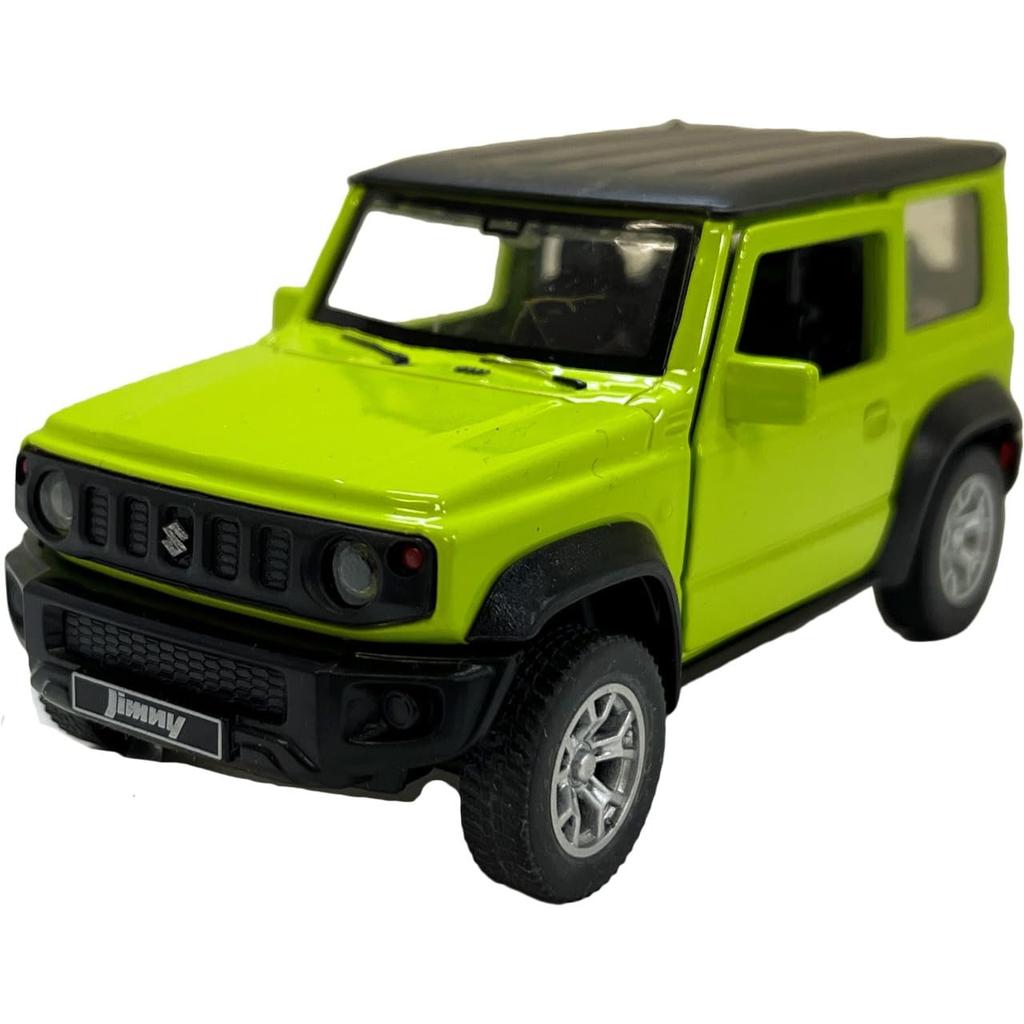 Scale Suzuki Jimny MSZ Diecast Model Car in Yellow Green 1/32