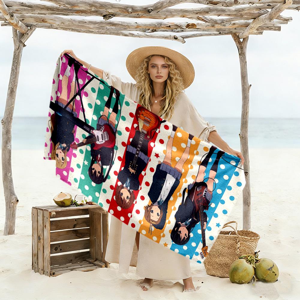 Rock Star Quartet Beach Towel High Absorbency & Quick-Dry Comfortable Lightweight Perfect for Traveling Yoga Camping and Swimming