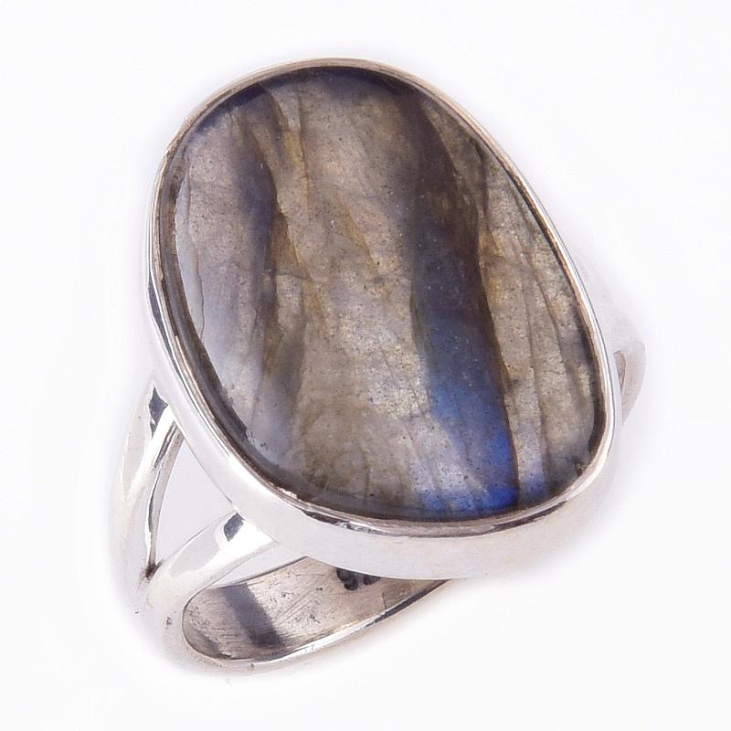 Natural Labradorite Gemstone Handmade 925 Solid Sterling Silver Ring Size 6 c2o14