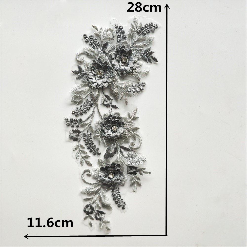 

Embroidery Polyester Decorative Beads Hollow Lace Flower Collar Diy Mesh Lace Sewing Clothing Accessories Style 1363 (1 piece)