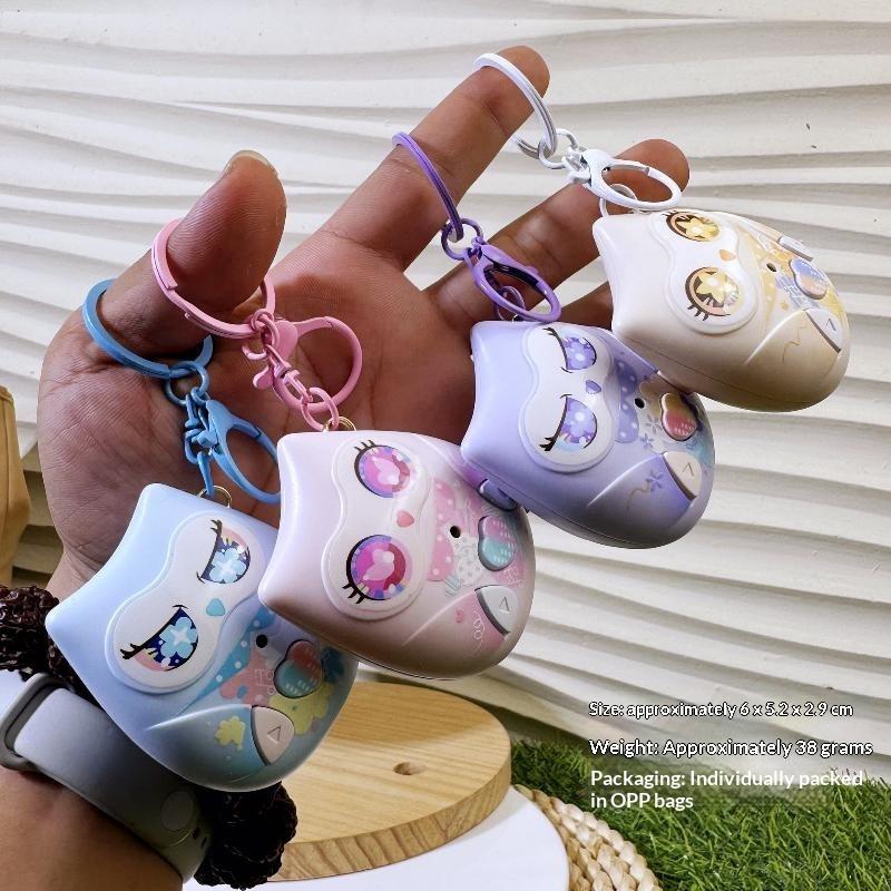 Portachiavi Registratore Vocale Gufo Adorabile Ciondolo Registrabile Portatile Portachiavi Per Amici Bambini Regalo di Compleanno Portachiavi per Zaino