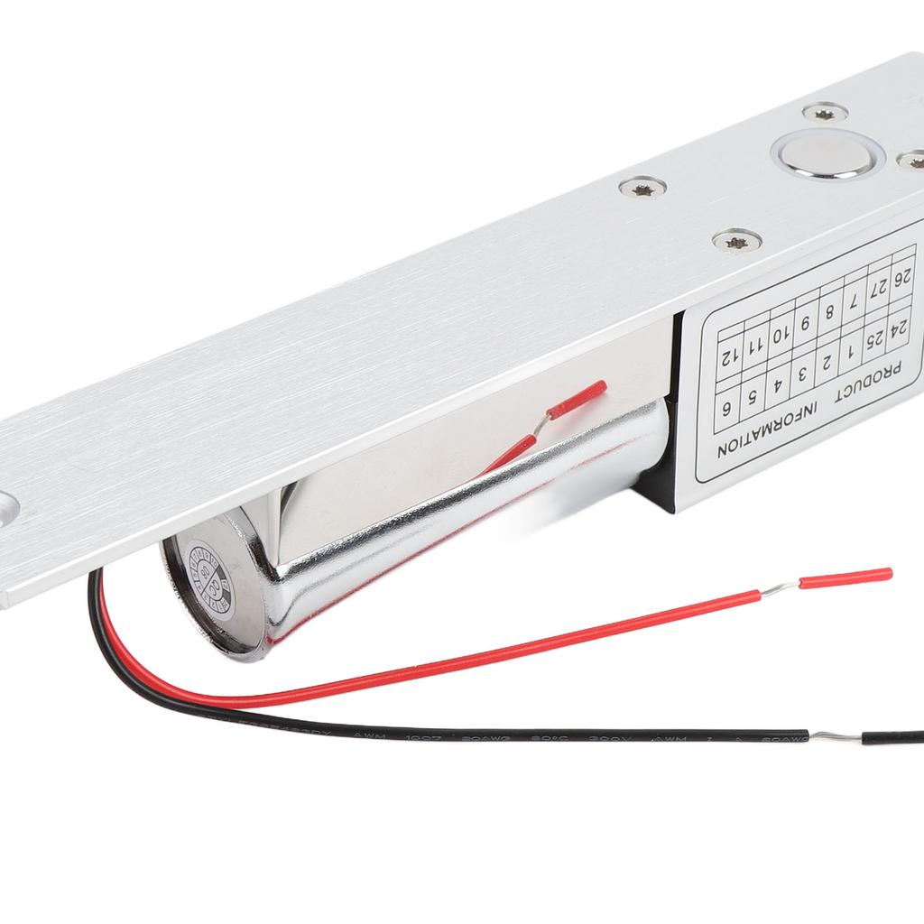 Electric Bolt Lock 12V Stainless Steel Aluminum Alloy Magnetic Electric Door Strike Lock for Access Control