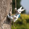Miniature Size Animal Climbing Ornament Figurine Design Climbing Animal Statue  Balcony Decor