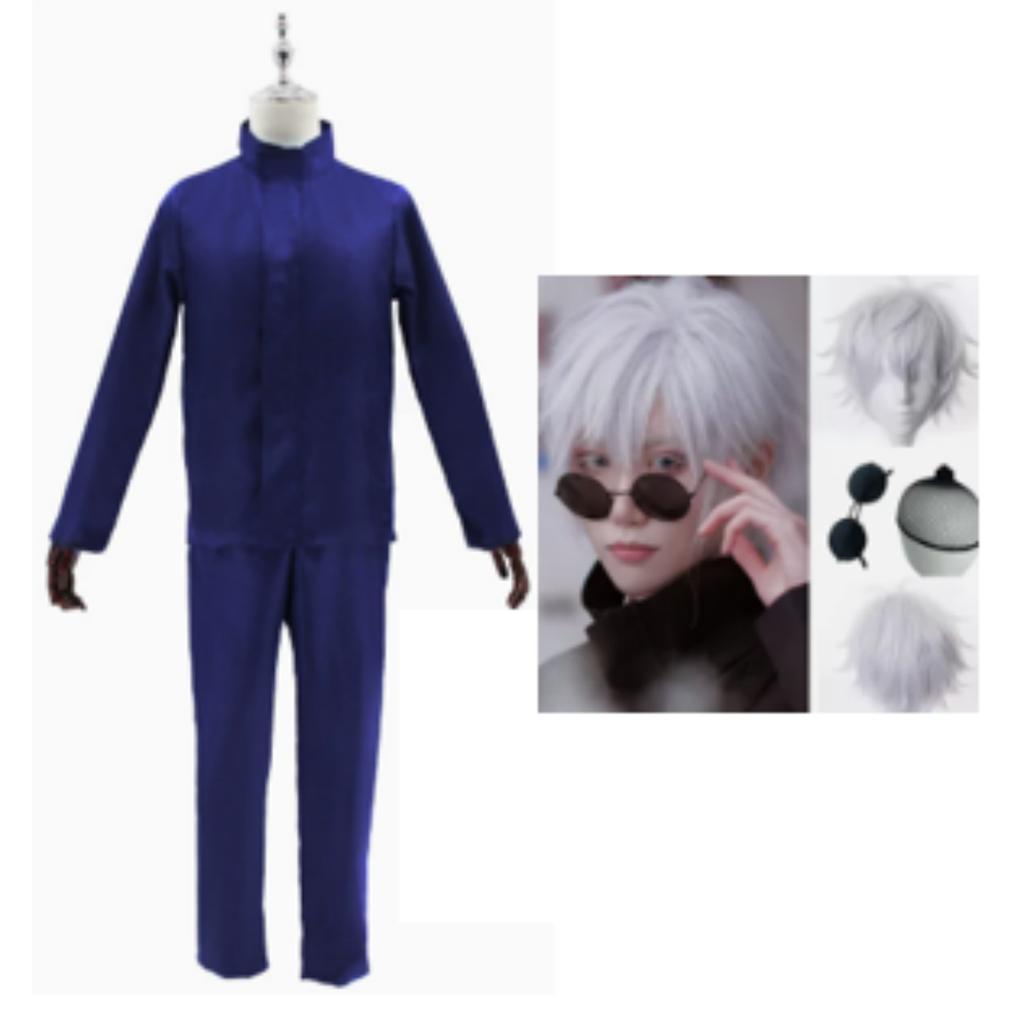 Jujutsu Kaisen Mahito Cosplay Costume Full Set Anime Jjk Costumes Wig Top Pants Suit For Carnival Halloween Party Mahito Set
