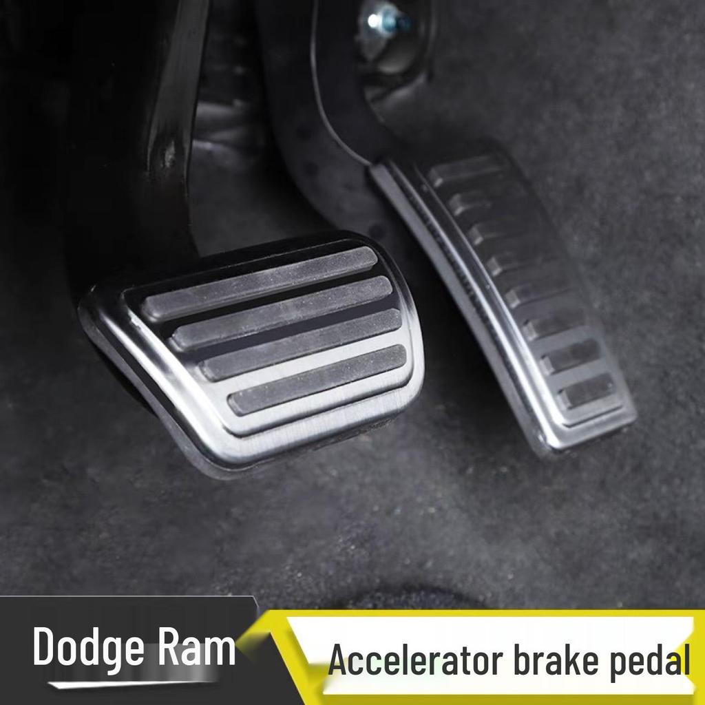 Stainless Steel Non-Slip Pedal Covers for 18-21 Dodge Ram