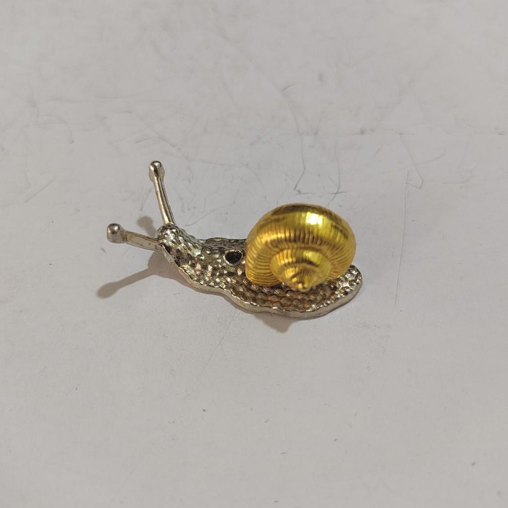 Copper-Plated Snail Incense Holder: Creative Micro-Carved Animal Ornament and Tea Pet