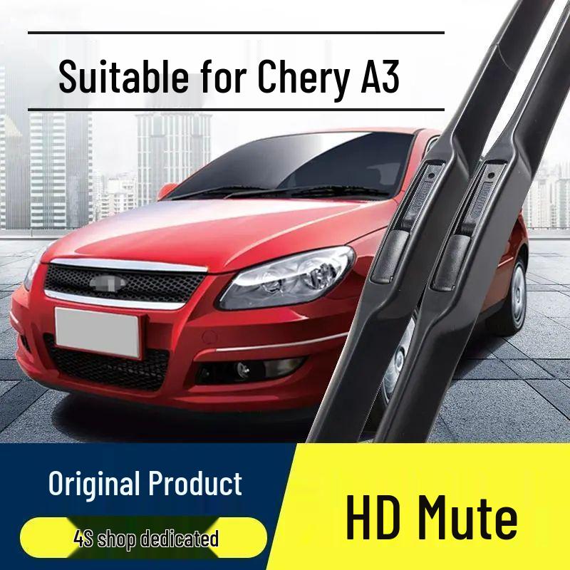 Бескаркасная тихая передняя щетка стеклоочистителя Chery A3 с оригинальной резиновой полосой Other Models (Contact Support for Details)