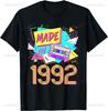 Made in 1992 33 Years Old Retro Vintage 80s 33th Birthday TShirt Unisex Summer Streetwear Tops Personalized Clothing Camisas