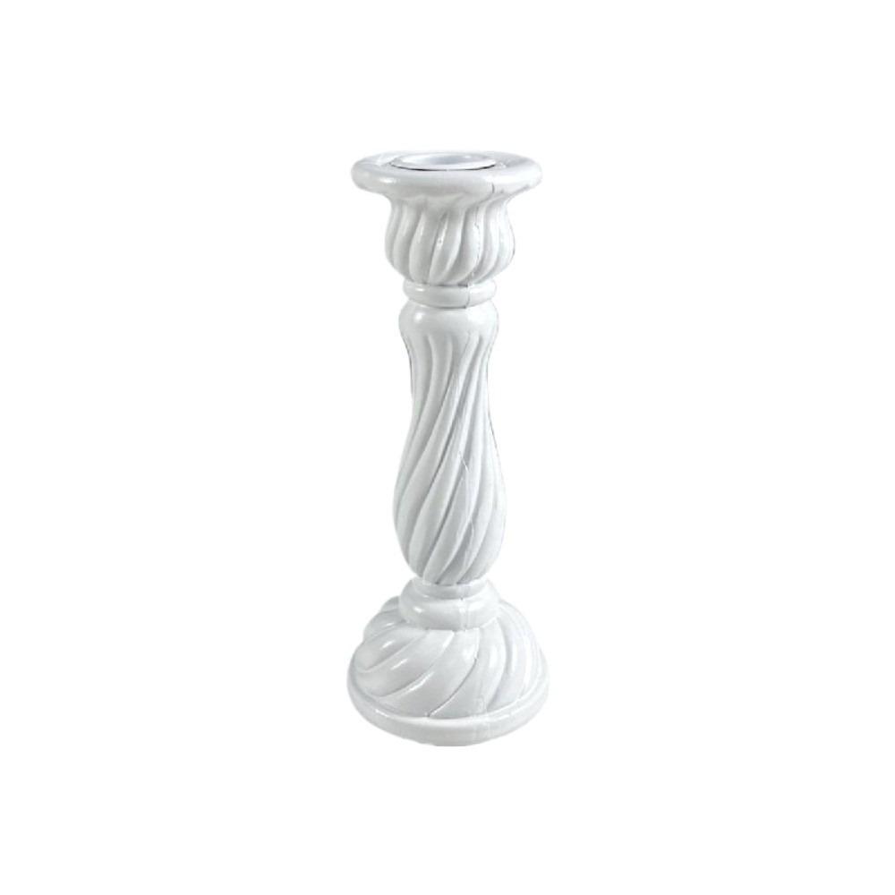 Decorative European Style Pillar Candlestick Non-slip Gold Adornment Candle Stand Bronze Vintage Table Candle Holder Party