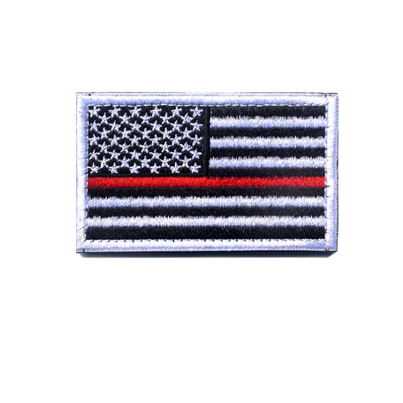 Amerikaanse vlag patch, geborduurd stoffen patch met klittenband, decoratieve badge voor buiten, geschikt voor kleding en rugzakken, 8 x 5 cm