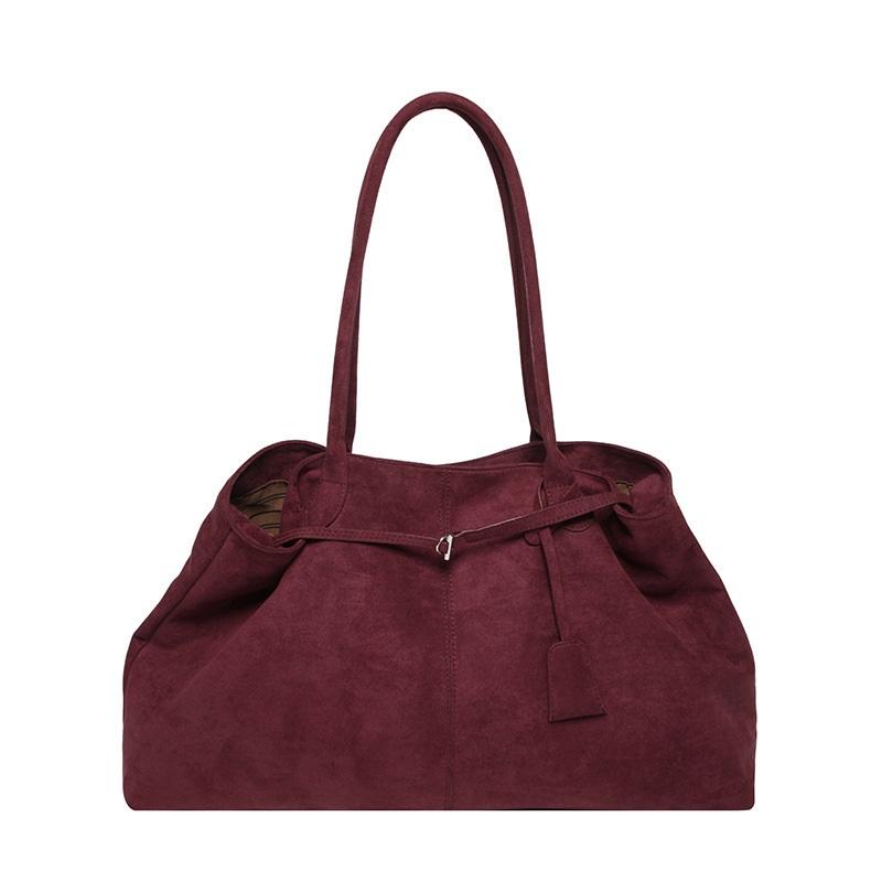 Vintage Matte Tote Bag for Women Large Capacity Shoulder Underarm Bag Casual Daily Work Handbag