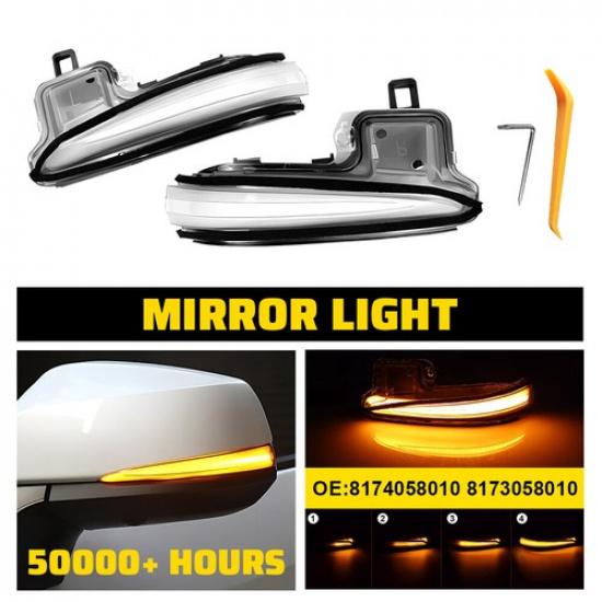 2x Sequential LED Side Mirror Turn Signal Lights Fit Toyota Highlander -