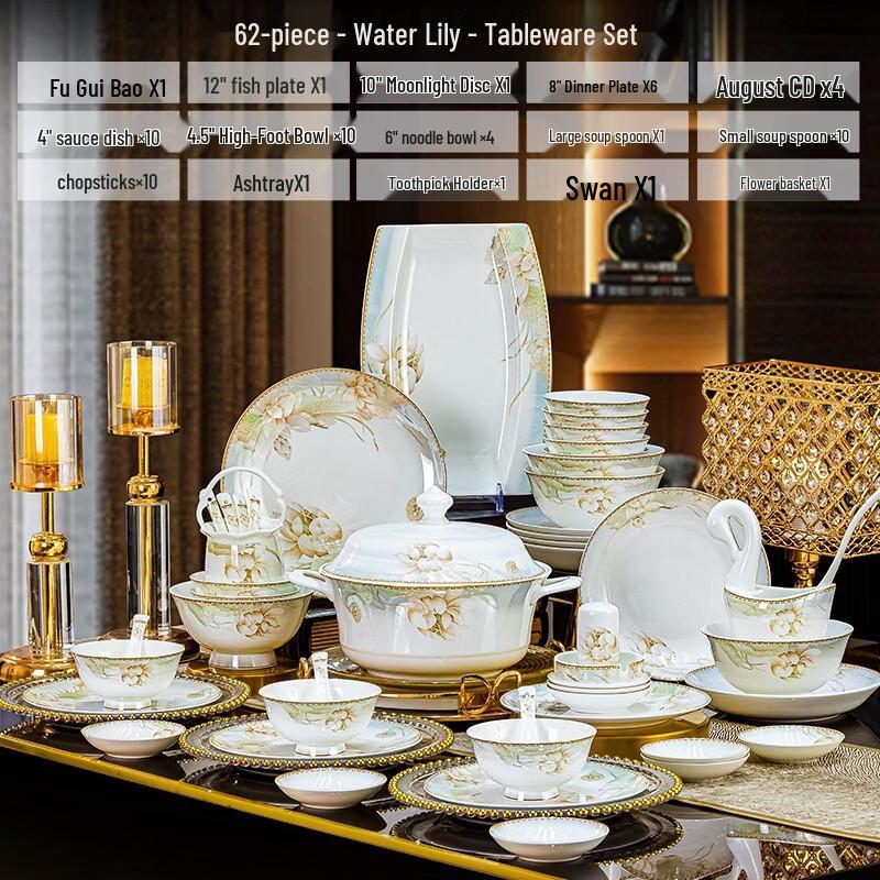 RuHan Jingdezhen Ceramic Dinnerware Set