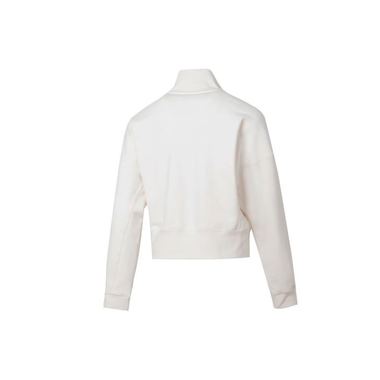 Adidas Solid Color Logo Stand Collar Long Sleeve Jacket Women Jackets White IM8850
