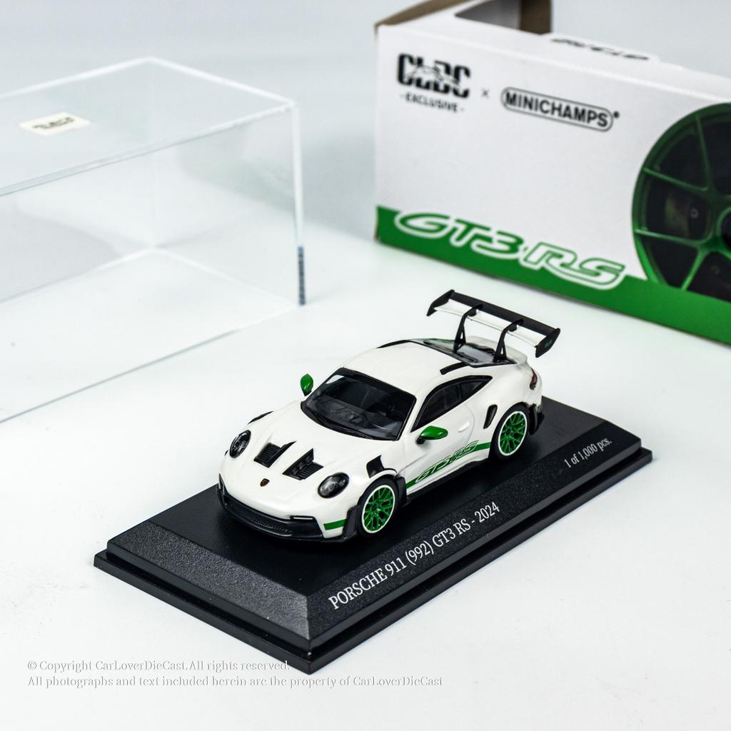 MINICHAMPS 1/64 Porsche 911 (992) GT3 RS Die-Cast Car Model Simulation Static Display Cars Collection Alloy Cars Model Boy Gift