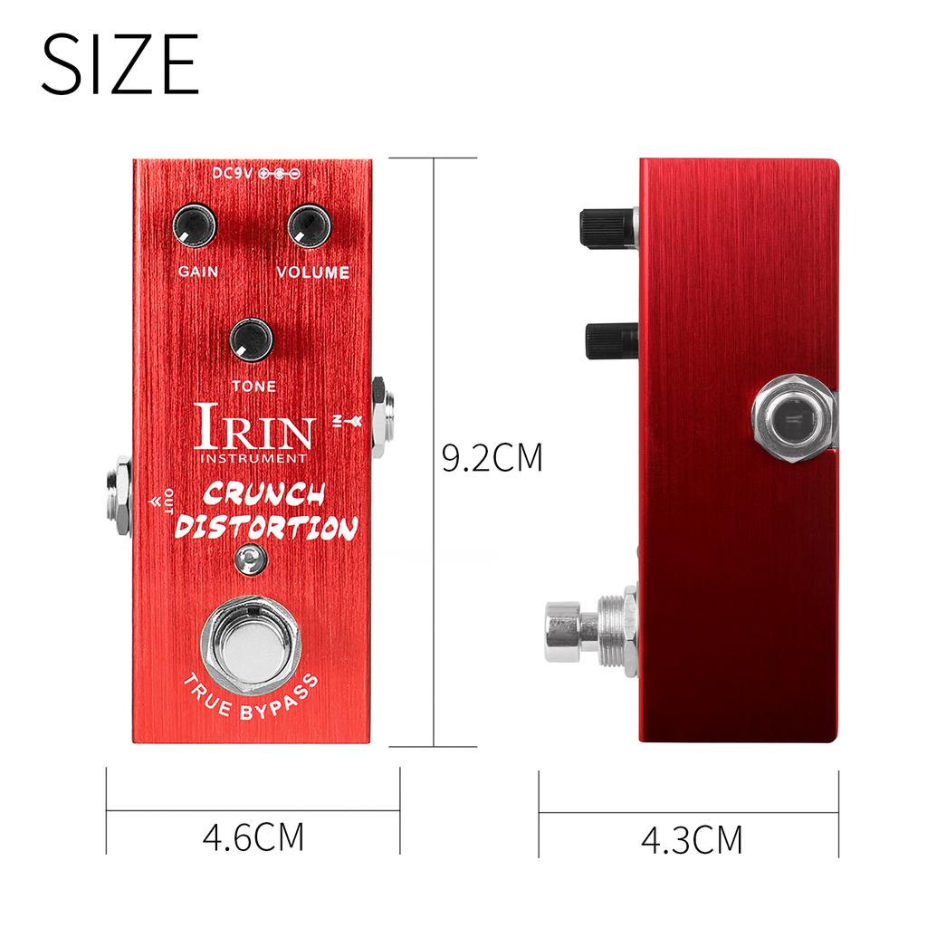 IRIN AN-05 Crunch Distortion Guitar Pedal Great Response British Classic Rock Distortion Effect Pedal Guitar Parts & Accessories